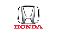 Логотип автомобиля Honda в черном и красном